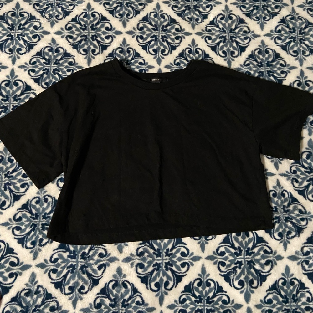 Black crop top